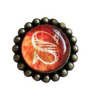 A.B Crew 42mm Antique Glass Cabinet Knobs Home Decor Cupboard Drawers Pulls Handles Unique Hardwares Fittings,... N16
