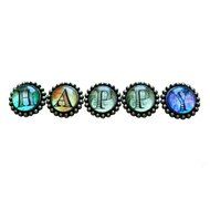 A.B Crew 42mm Antique Glass Cabinet Knobs Home Decor Cupboard Drawers Pulls Handles Unique Hardwares Fittings,... N19