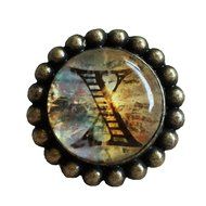 A.B Crew 42mm Antique Glass Cabinet Knobs Home Decor Cupboard Drawers Pulls Handles Unique Hardwares Fittings,... N20