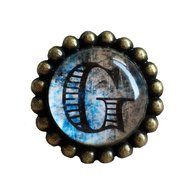A.B Crew 42mm Antique Glass Cabinet Knobs Home Decor Cupboard Drawers Pulls Handles Unique Hardwares Fittings,... N21