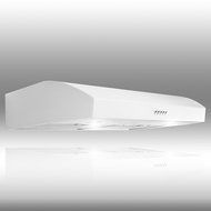 AKDY Stainless Steel 30-Inch Grease Filters Under Cabinet Kitchen White Range Hood