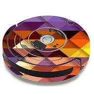 Skin Decal Vinyl Wrap For IRobot Roomba 650 655 Vacuum / Triangles Pattern