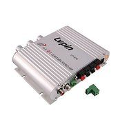 Mini Hi-Fi Car Amplifier Booster 12V 200W CD Radio MP3 Stereo for Motorcycle Home Audio Stereo Bass Speaker N4