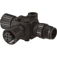 LOWRANCE T connector for use with red NMEA 2000 network, MFG# 000-0119-79. Used to add additional...