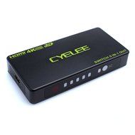 Hdmi Switch Box,Cyelee 4K x 2K 5 in 1 out High Speed 5 Port Switcher with IR Wireless Remote Control,Support 1080P... N3