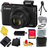Canon PowerShot G7 X Digital Camera + Case+64 GB Card+Reader + 6pc Starter Set