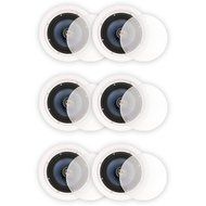 Blue Octave LC62 In Ceiling 6.5" Speakers Home Theater Surround Sound 2-Way Speaker 3 Pair Pack