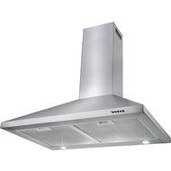 Perfetto Kitchen and Bath 30" Convertible Wall Mount Range Hood in Stainless Steel with LEDs and Push Controls N5
