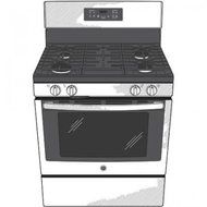 GE JGB645SEKSS 30" Gas Freestanding Range with 4 Burners, Sealed Burner, Storage Drawer, 5.0 cu. ft. Primary Oven... N2