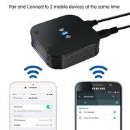 HomeSpot MultiLink Bluetooth Audio Receiver Dongle, Connect to 2 Mobile Devices At Once USB 2.5A N12
