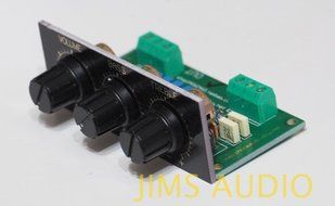 Low noise low distortion passive stereo tone control assembled N4