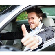 Smof Bluetooth CSR4.0 Hands-free Headset + Receiver 2-in-1[Alternatively Choose the Headset or Car Audio System... N10