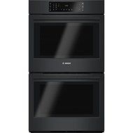 Bosch HBL8661UC 800 30" Black Electric Double Wall Oven - Convection