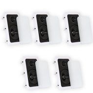 Theater Solutions CS5W In Wall Speakers Surround Sound Home Theater 5 Speaker Set CS5W-5S