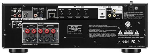 Denon AVR-1613 5.1 Channel 3D Home Theater AV Receiver with Networking and Airplay (Discontinued by Manufacturer)