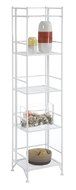 Convenience Concepts Designs-2-Go 3-Tier Folding Metal Corner Shelf, White N18