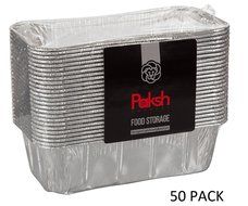 Paksh Disposable Loaf Pan - 50 Baking Pans for Breads, Brownies, Pound Cakes, Meatloaf, and More | 8 &frac12; x 4 &frac12; x...