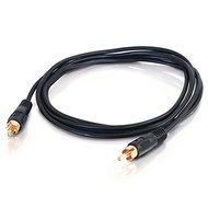 C2G/Cables To Go 03168 Value Series Mono RCA Audio Cable, Black (12 Feet/3.65 Meters) N2