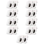 Acoustic Audio IW191 In Wall Speaker 9 Pair Pack 2 Way Home Theater 3600W IW191-9PR
