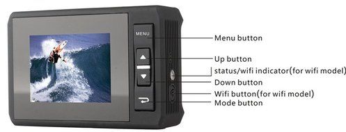 Waterproof Sports Camera, WIFi Outdoor Sports HD DV Smallest Screen Mini Action Video Camera 1080P 150 Degree... N18