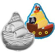 Wilton PIRATE SHIP Cake Tin Baking Pan insert instructions caribbean