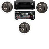 Klipsch KL-7502-THX In-Ceiling LCR(3 Each)-Denon AVR-X4000 IN-Command 7.2- White