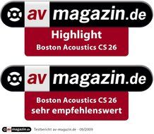 Boston Acoustics CS26B Classic Series Bookshelf Speaker (Each-Black) (Discontinued by Manufacturer) N2