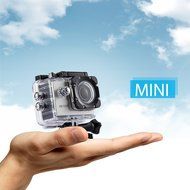 DBPOWER EX3000 Waterproof Action Camera 12MP 720P with 2 Batteries and Free Accessories Kit (Silver) N3