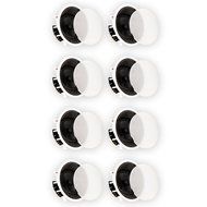 Theater Solutions New 8" In Ceiling HD Home Theater Glass Fiber Angled 8 Speaker Set 3200 Watt 8TSS8A