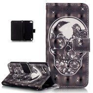 iPod Touch 6 Case,iPod Touch 5 Case,ikasus Shiny Glitter Diamond Colorful Art Painted PU Leather Flip Wallet Pouch... N22