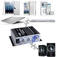 inextstation LP-2024A+ Hi-Fi Stereo Class-T Digital Audio Mini Amplifier with Power Supply N6