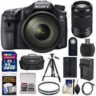 Sony Alpha A77 II Wi-Fi Digital SLR Camera &amp; 16-50mm Lens with 55-300mm Lens + 32GB Card + Battery + Charger +...
