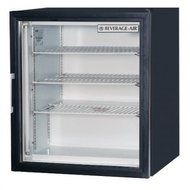 Beverage-Air CF3-1-B One Section Countertop Display Reach-In Freezer with Swing Door 3 cu.ft. Capacity Black Exterior...