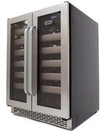 Whynter BWR-401DS Elite 40-Bottle Seamless Stainless Steel Door Dual Zone Built-in Wine Refrigerator N5