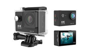 M&amp;T - 4K Ultra HD WIFI Action Camera, Underwater Waterproof Diving Camcorder, Helmet Camera with 170 Degree Wide... N4