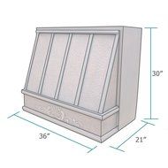 Copper Best H11 362130H Copper Kitchen Hood Commercial Under Cabinet 36 inches N3