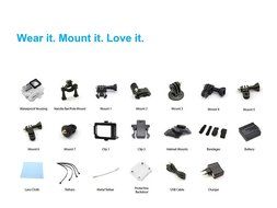 M&amp;T - 4K Ultra HD WIFI Action Camera, Underwater Waterproof Diving Camcorder, Helmet Camera with 170 Degree Wide... N5