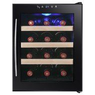 AKDY&reg; 12 Bottles Thermoelectric LED Display Touch Temperature Control Counter Top Quiet Wine Chiller Cooler Cellar N9