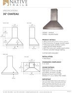 21" 600 CFM Wall Mount Range Hood Height: 36", Finish: Brushed Nickel