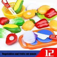 Kid Educational Toy,BeautyVan 12PC Cutting Fruit Vegetable Pretend Play Children Kid Educational Toy