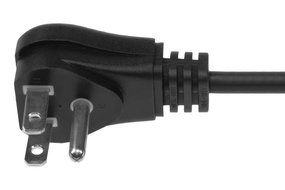 SF Cable, US Universal Wall Side Right Angle Power Cord, IEC320 C13 to NEMA 5-15P (6 Feet) N6