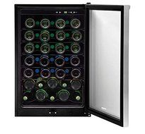 Frigidaire FFWC4222QS 42 Bottle Wine Cooler with Reversible Door, in Black. N4