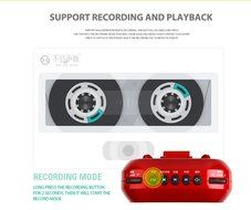 Chunnuan T200 Ultralight Portable Voice Amplifier Waist Support MP3 Format Audio With Headset Microphone for Tour... N3