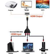 3 in 1 Output HDMI Splitter HUB, Costech 3 Port 1080p Plug and Play HDMI Auto Switch with Pigtail Cable Support... N5