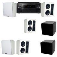 M&amp;K Sound MP300 White Monitor Speaker 5.2 HRS12 Pioneer Elite SC-89