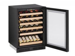 U-Line U1224WCINT00A Built-In Wine Storage, 24", Stainless Steel N4