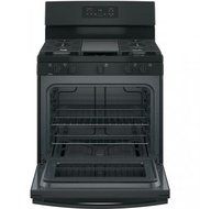GE JGBS66DEKBB 30" Gas Freestanding Range with Sealed Burner, 5.0 Cu. Ft. Primary Oven Capacity, in Black N2