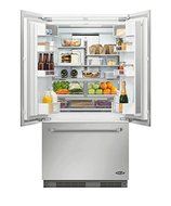 DCS RS36A72UC1 36" Built-in Custom Panel French Door Refrigerato