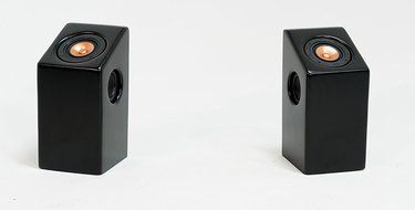 Fyssion D4 with 4" Full Range Driver Pair Matte Black Off-Axis Speakers N2