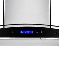 30 in. Convertible Wall Mount Range Hood in Stainless Steel with Tempered Glass, Touch Control and Carbon Filters N18